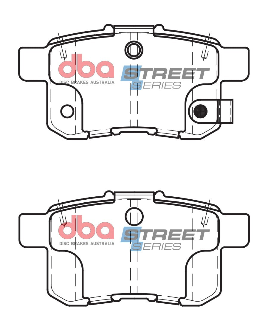 2008-2012 Honda Accord & More | DBA SS Street Series Brake Pads [Rear] | DB1953SS