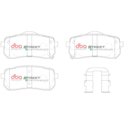 2007-2012 Hyundai Veracruz & More | DBA SP Street Series Brake Pads [Rear] | DB1957SP