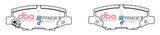 2007-2010 Jeep Wrangler & More | DBA SS Street Series Brake Pads [Rear] | DB2003SS