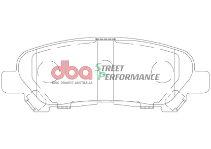 2008 Toyota Highlander & More | DBA SP Street Series Brake Pads [Rear] | DB2005SP