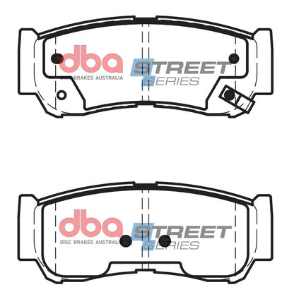 2008-2009 Hyundai Santa Fe | DBA SS Street Series Brake Pads [Rear] | DB2035SS