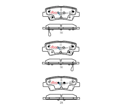 2019-2022 Hyundai Accent & More | DBA SSEV Street Series Brake Pads [Rear] | DB2076SSEV
