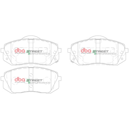2007-2010 Kia Rondo & More | DBA SP Street Series Brake Pads [Front] | DB2174SP