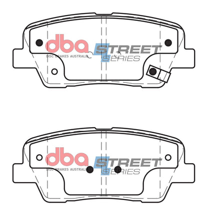 2007-2012 Kia Sedona & More | DBA SS Street Series Brake Pads [Rear] | DB2178SS