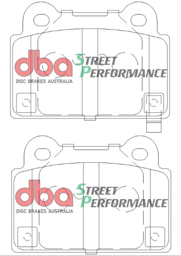 2008 Mitsubishi Lancer & More | DBA SP Street Series Brake Pads [Rear] | DB2215SP