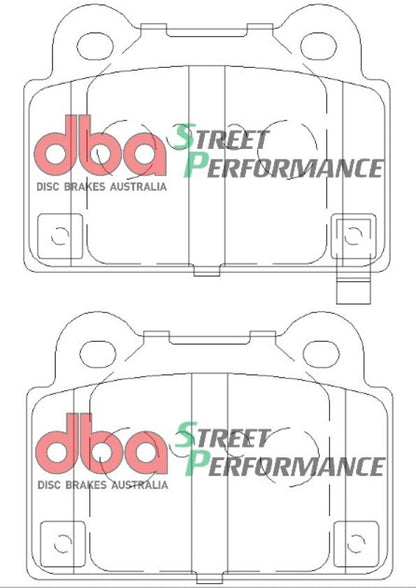 2008 Mitsubishi Lancer & More | DBA SP Street Series Brake Pads [Rear] | DB2215SP