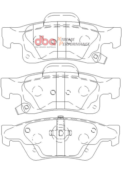2015-2016 Jeep Grand Cherokee & More | DBA XP Street Series Brake Pads [Rear] | DB2217XP