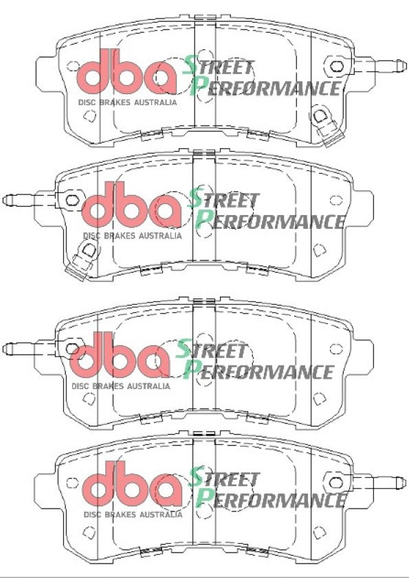 2016-2019 INFINITI QX80 & More | DBA SP Street Series Brake Pads [Rear] | DB2244SP