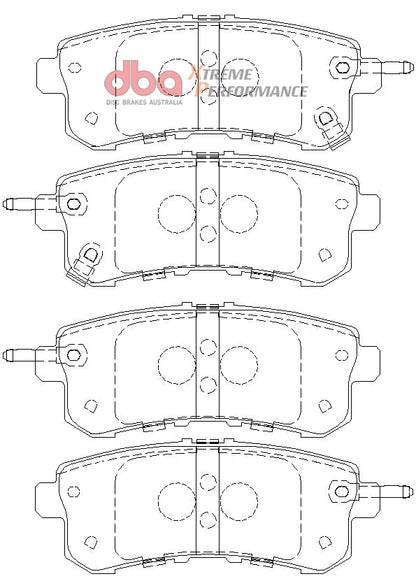 2016-2019 INFINITI QX80 & More | DBA XP Street Series Brake Pads [Rear] | DB2244XP