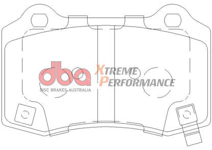 2008-2014 Dodge Challenger SRT8 & More | DBA XP Street Series Brake Pads [Rear] | DB2260XP