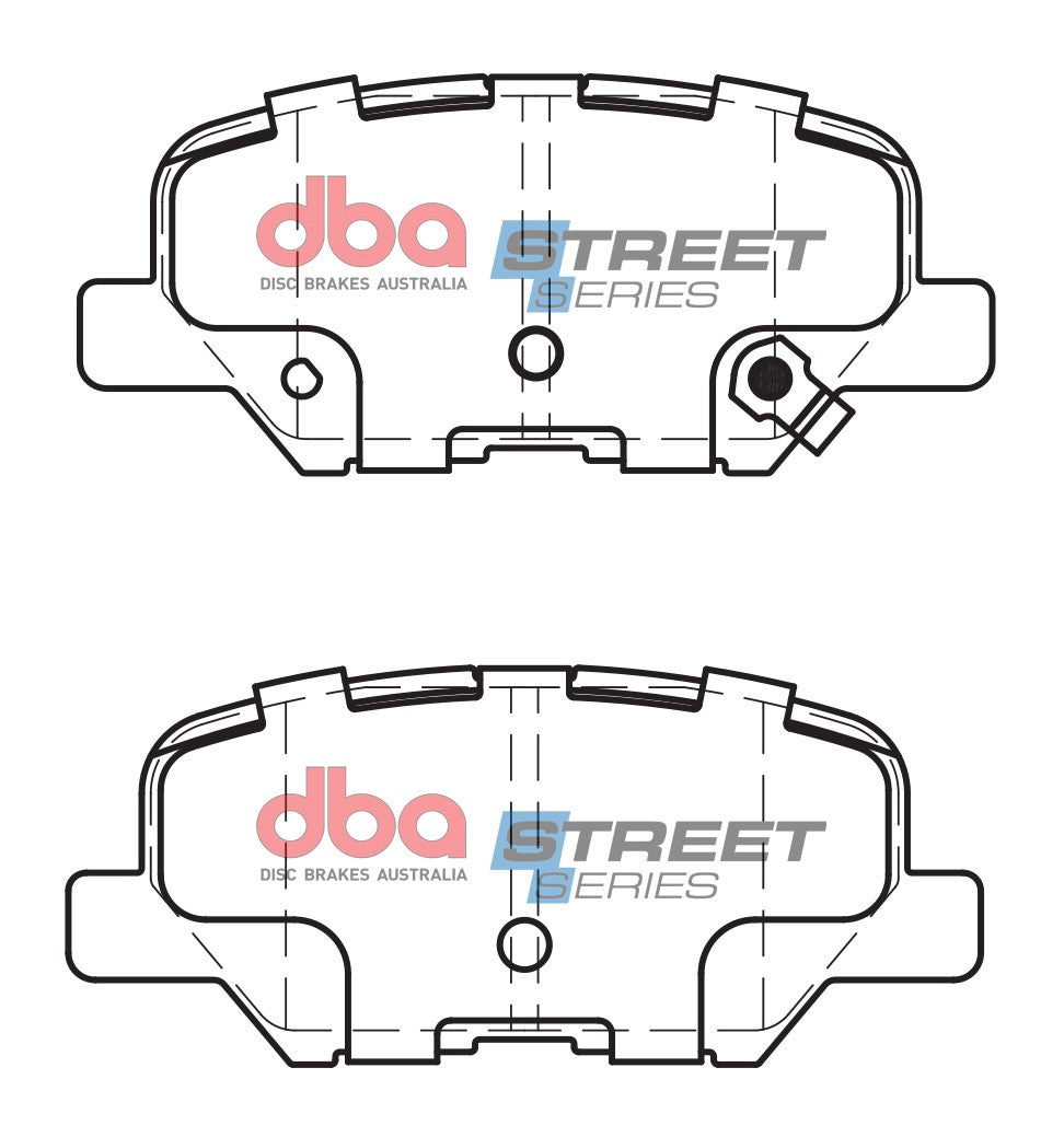 2013-2022 Mitsubishi Outlander Sport & More | DBA SS Street Series Brake Pads [Rear] | DB2294SS