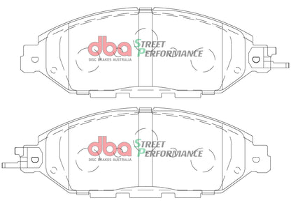 2016-2017 Nissan Pathfinder & More | DBA SP Street Series Brake Pads [Front] | DB2378SP