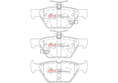 2021-2022 Subaru Forester & More | DBA SP Street Series Brake Pads [Rear] | DB2398SP