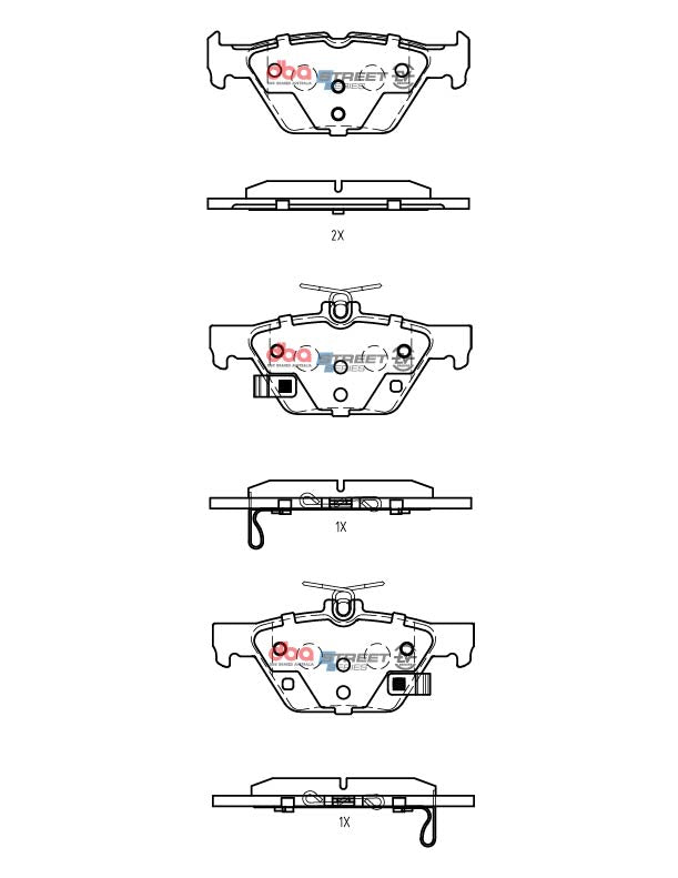 2021-2022 Subaru Forester & More | DBA SSEV Street Series Brake Pads [Rear] | DB2398SSEV