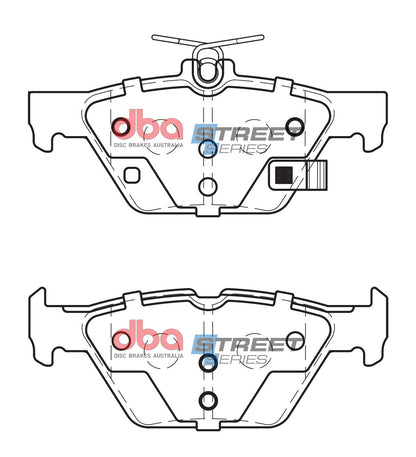 2021-2022 Subaru Forester & More | DBA SS Street Series Brake Pads [Rear] | DB2398SS