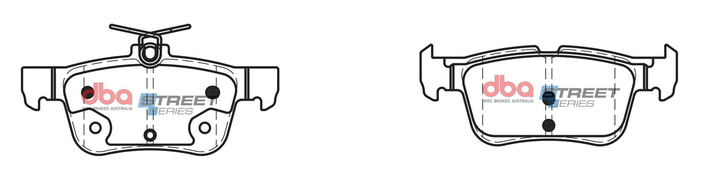 2015-2018 Lincoln MKC & More | DBA SS Street Series Brake Pads [Rear] | DB2406SS