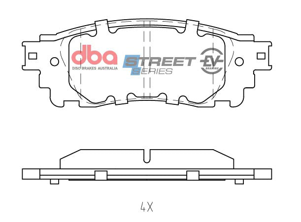 2021-2022 Toyota Avalon & More | DBA SSEV Street Series Brake Pads [Rear] | DB2419SSEV