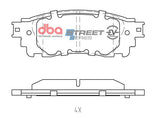 2021-2022 Toyota Avalon & More | DBA SSEV Street Series Brake Pads [Rear] | DB2419SSEV