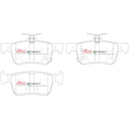 2016-2017 Honda Civic & More | DBA SP Street Series Brake Pads [Rear] | DB2429SP