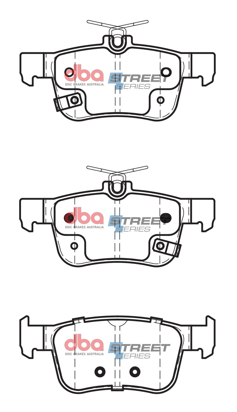 2016-2017 Honda Civic & More | DBA SS Street Series Brake Pads [Rear] | DB2429SS