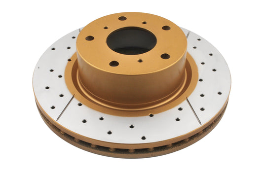 2004 Pontiac GTO | DBA Street Series Gold Cross-Drilled/Slotted Brake Rotor [Front] | DBA040X