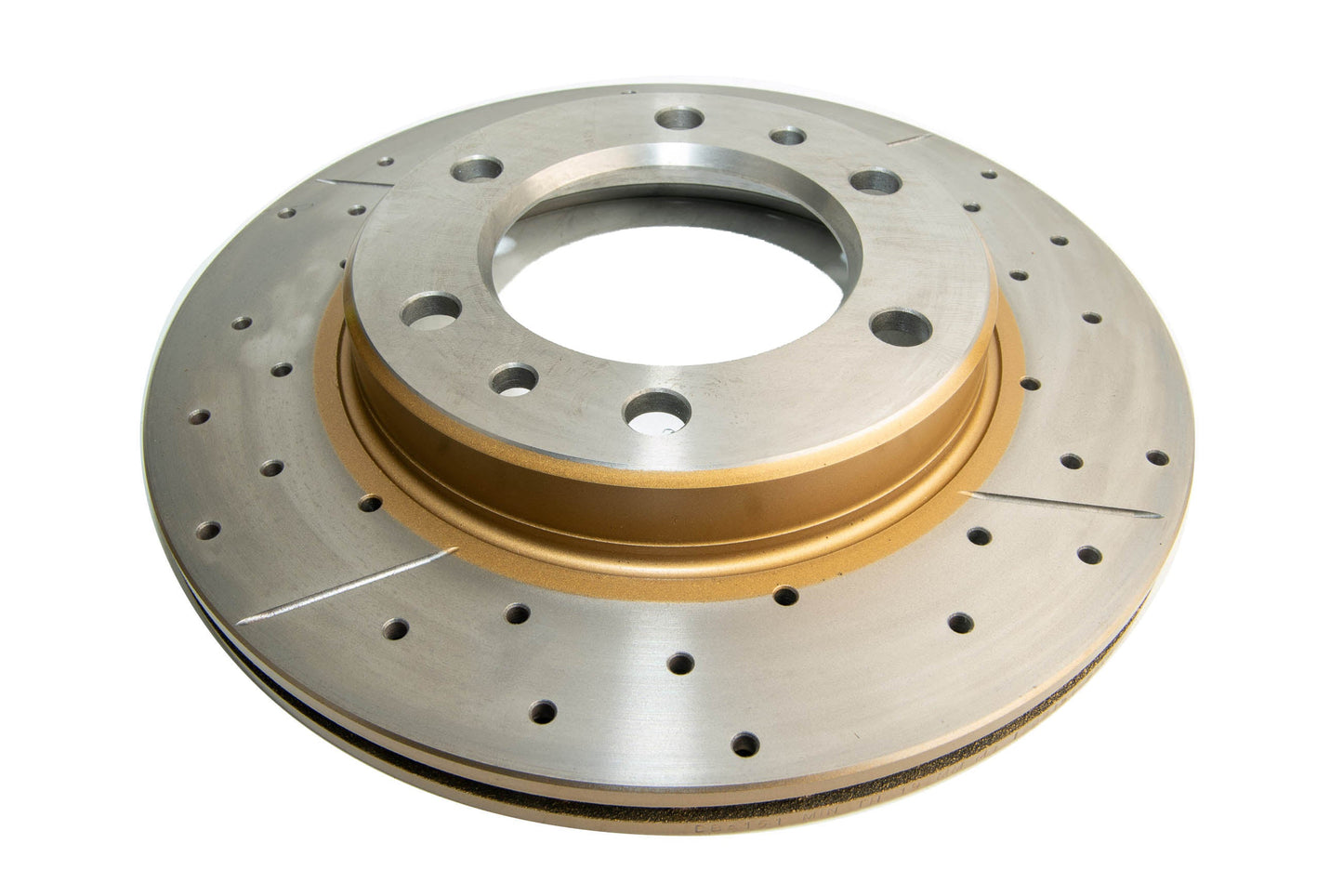1983-1989 Toyota Land Cruiser | DBA Street Series Gold Cross-Drilled/Slotted Brake Rotor [Front] | DBA151X