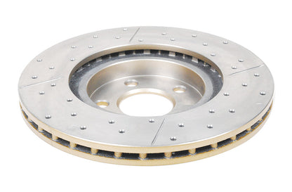 2006-2008 Chrysler PT Cruiser & More | DBA Street Series Gold Cross-Drilled/Slotted Brake Rotor [Front] | DBA167X