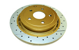 2008-2009 Pontiac G8 & More | DBA Street Series Gold Cross-Drilled/Slotted Brake Rotor [Rear] | DBA2029X