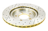 2005-2010 Ford Mustang & More | DBA Street Series Gold Cross-Drilled/Slotted Brake Rotor [Rear] | DBA2114X