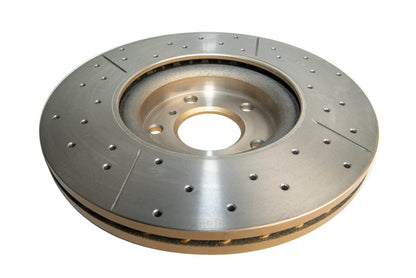 2006-2010 INFINITI M35 & More | DBA Street Series Gold Cross-Drilled/Slotted Brake Rotor [Front] | DBA2308X