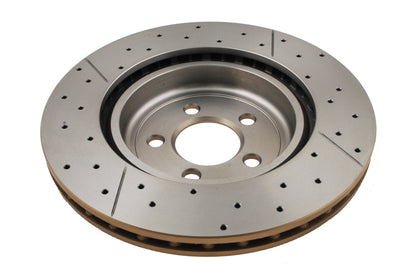 2005-2008 Chrysler 300 & More | DBA Street Series Gold Cross-Drilled/Slotted Brake Rotor [Front] | DBA2438X