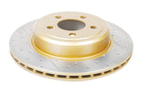 2005-2008 Chrysler 300 & More | DBA Street Series Gold Cross-Drilled/Slotted Brake Rotor [Rear] | DBA2439X