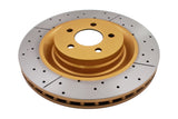 2005-2008 Chrysler 300 & More | DBA Street Series Gold Cross-Drilled/Slotted Brake Rotor [Front] | DBA2444X