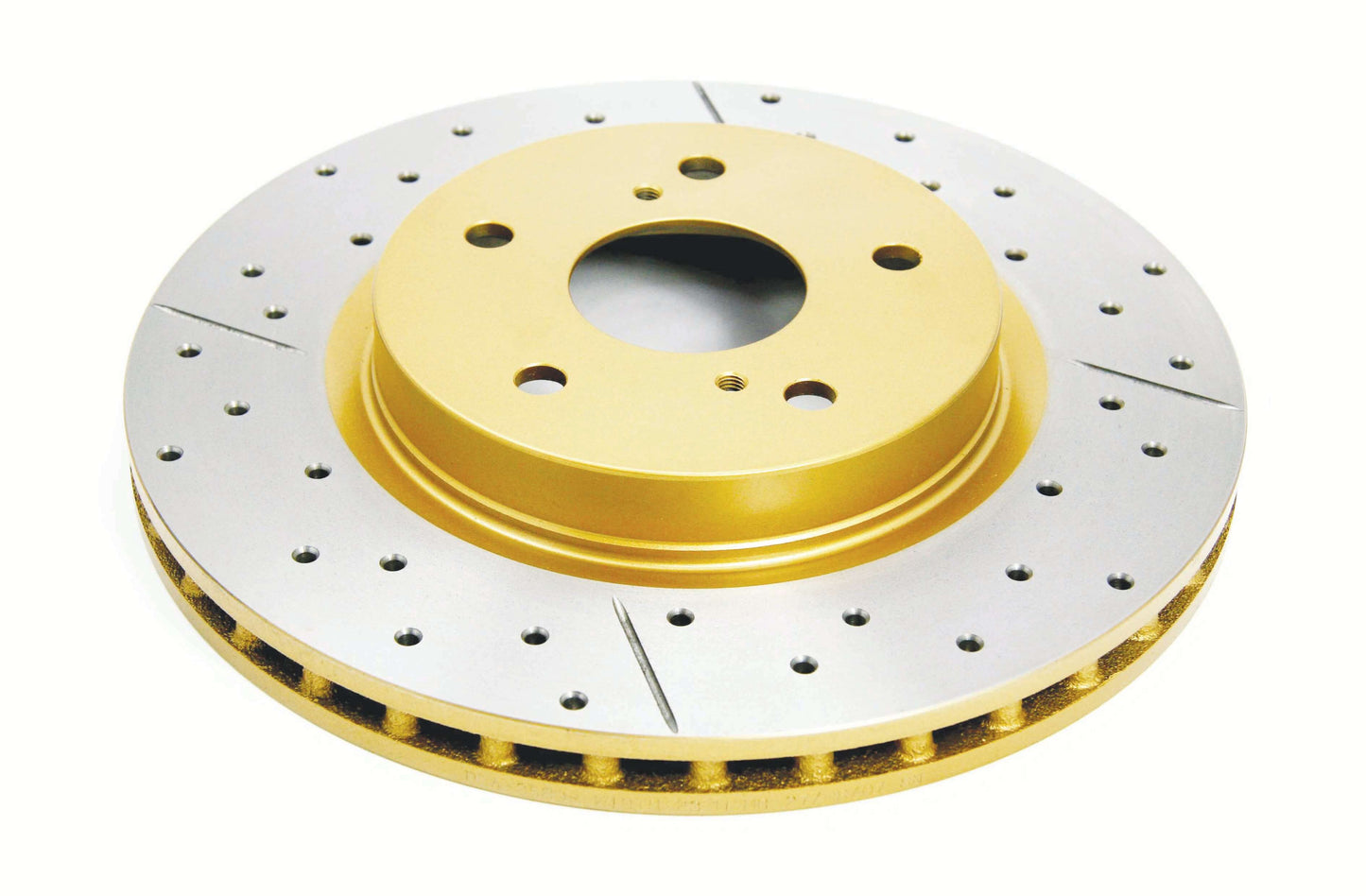 2001 Acura Integra Type R | DBA Street Series Gold Cross-Drilled/Slotted Brake Rotor [Front] | DBA2508X
