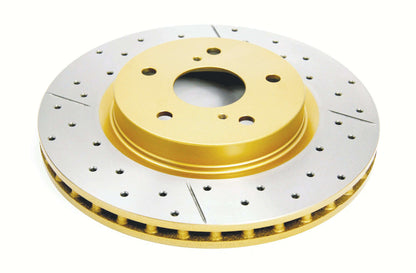2001 Acura Integra Type R | DBA Street Series Gold Cross-Drilled/Slotted Brake Rotor [Front] | DBA2508X