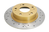 2003-2007 Honda Accord & More | DBA Street Series Gold Cross-Drilled/Slotted Brake Rotor [Rear] | DBA2511X