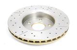 2005-2008 Jeep Grand Cherokee & More | DBA Street Series Gold Cross-Drilled/Slotted Brake Rotor [Front] | DBA2530X