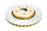 2005-2008 Jeep Grand Cherokee & More | DBA Street Series Gold Cross-Drilled/Slotted Brake Rotor [Front] | DBA2530X