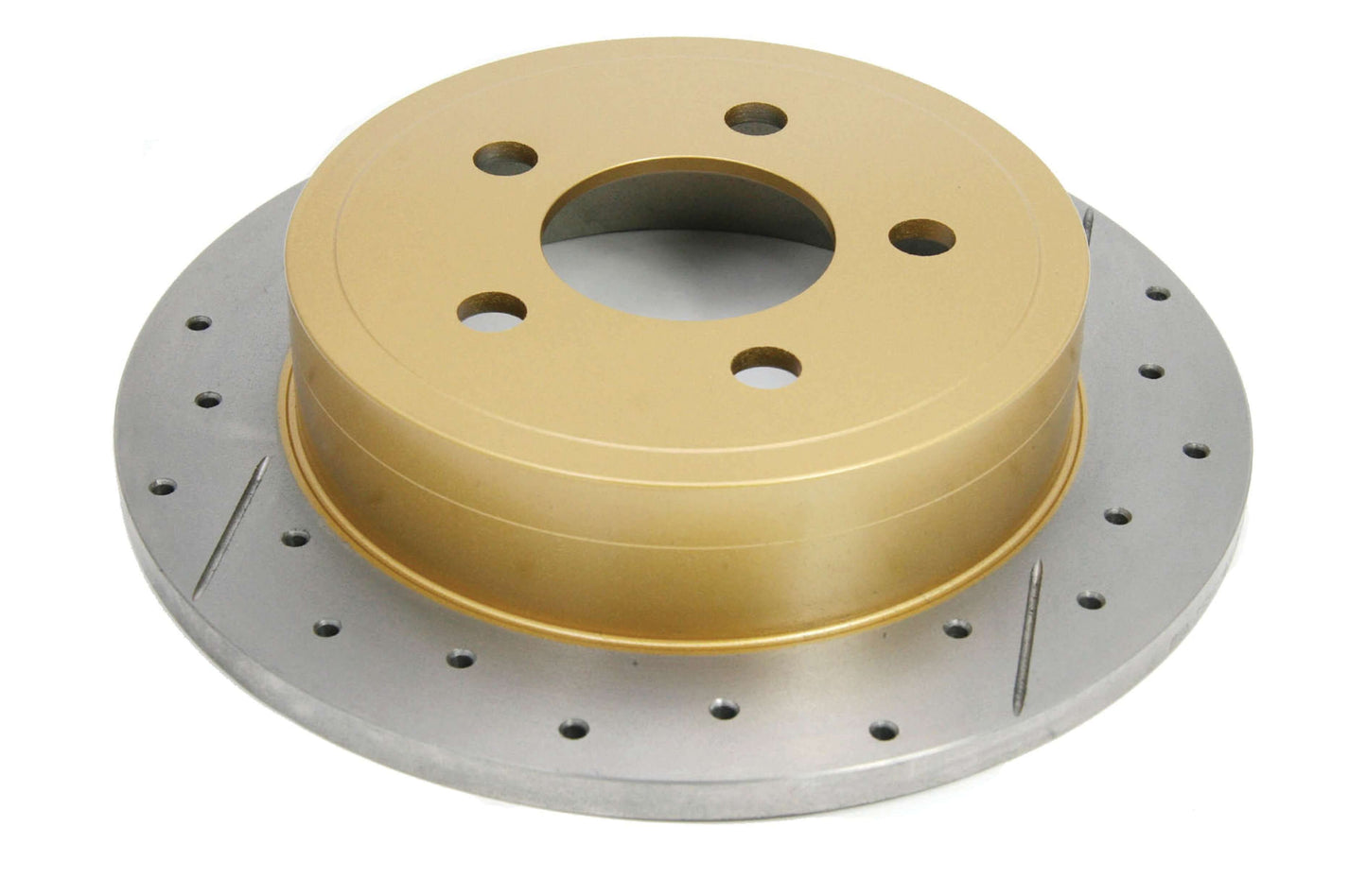 2003-2007 Jeep Liberty & More | DBA Street Series Gold Cross-Drilled/Slotted Brake Rotor [Rear] | DBA2535X