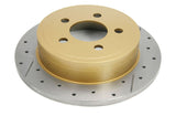 2003-2007 Jeep Liberty & More | DBA Street Series Gold Cross-Drilled/Slotted Brake Rotor [Rear] | DBA2535X