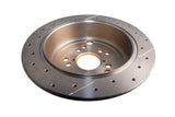 2009-2013 Subaru Forester & More | DBA Street Series Gold Cross-Drilled/Slotted Brake Rotor [Rear] | DBA2659X-10