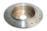 2005-2008 Subaru Legacy & More | DBA Street Series Gold Cross-Drilled/Slotted Brake Rotor [Rear] | DBA2661X