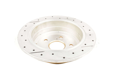 2002-2006 Toyota Camry & More | DBA Street Series Gold Cross-Drilled/Slotted Brake Rotor [Rear] | DBA2707X