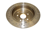 2010-2012 Lexus RX350 & More | DBA Street Series Gold Cross-Drilled/Slotted Brake Rotor [Rear] | DBA2733X