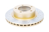 2020-2022 Toyota 4Runner & More | DBA Street Series Gold Cross-Drilled/Slotted Brake Rotor [Front] | DBA2736X