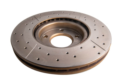 2006-2010 Mazda 5 & More | DBA Street Series Gold Cross-Drilled/Slotted Brake Rotor [Front] | DBA2956X