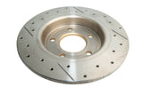 2007-2011 Mazda 3 & More | DBA Street Series Gold Cross-Drilled/Slotted Brake Rotor [Rear] | DBA2957X