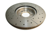 2007-2011 Mazda 3 | DBA Street Series Gold Cross-Drilled/Slotted Brake Rotor [Front] | DBA2962X