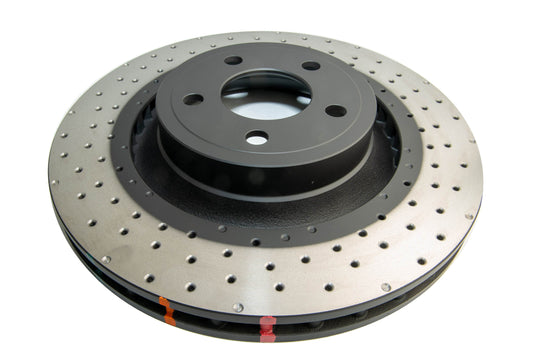 2017-2018 Ford Mustang & More | DBA 4000 Series Cross-Drilled/Dimpled WAVE Disc Brake Rotor [Front] | DBA42164XD