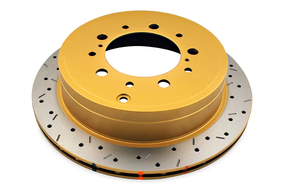 2013-2017 Toyota Land Cruiser & More | DBA 4000 Series XS Cross-Drilled/Slotted Brake Rotor [Rear] | DBA42723XS